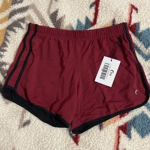 Maroon Training Day Mesh Shorts